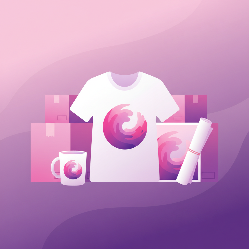 Print on demand custom merchandise business